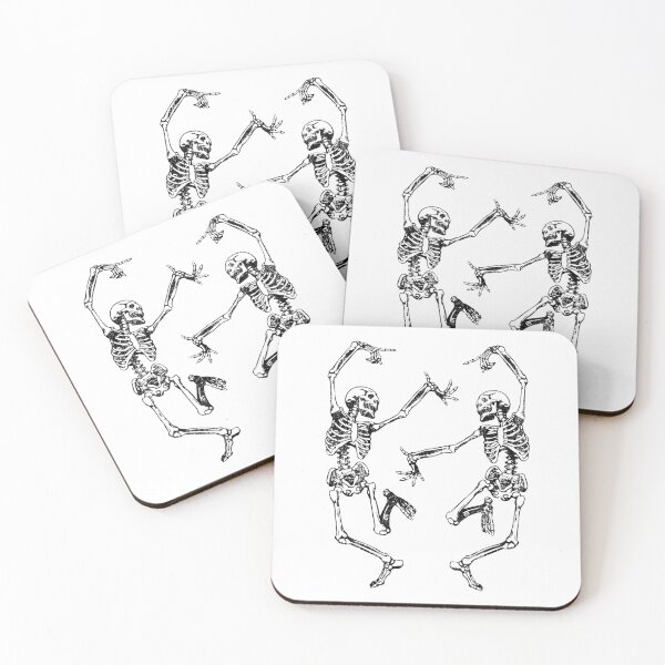 Item preview, Dance of Death Macabre Skeleton Skull Halloween designed and sold by quietcricket.
