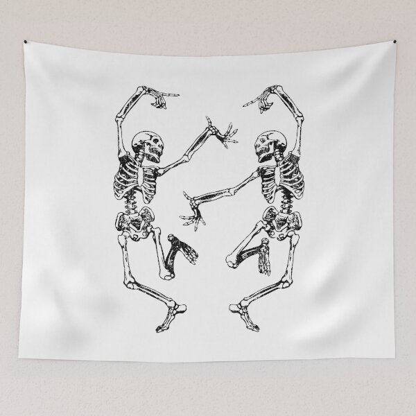 Item preview, Dance of Death Macabre Skeleton Skull Halloween designed and sold by quietcricket.
