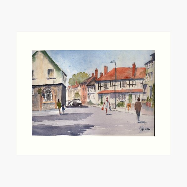 Warwickshire town of Alcester Art Print