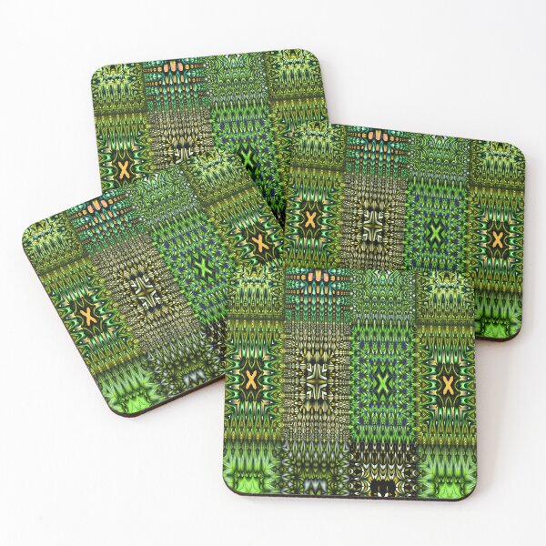 Item preview, Green Patches (pattern) designed and sold by Yampimon.