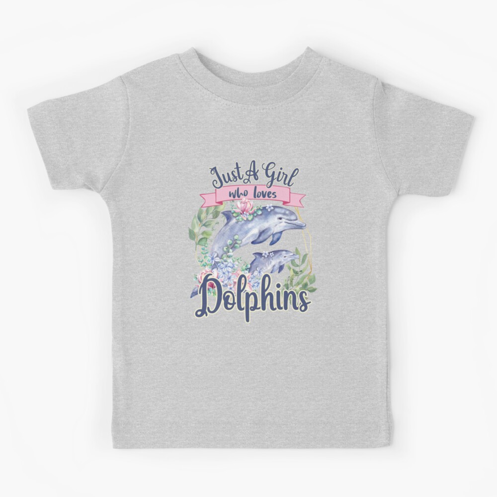 Life Is Better With Dolphins Women Girls Dolphin Lover Shirt - TeeUni