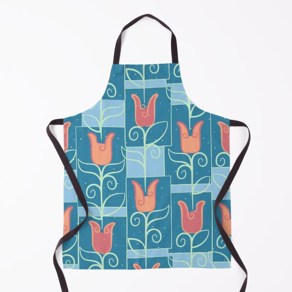 Item preview, Art Deco style Tulips with a vintage, retro feel designed and sold by FlamesandFrost.