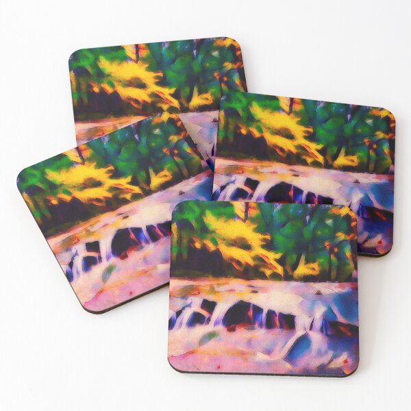 Item preview, Cascades abstract landscape designed and sold by EdwardMonet.