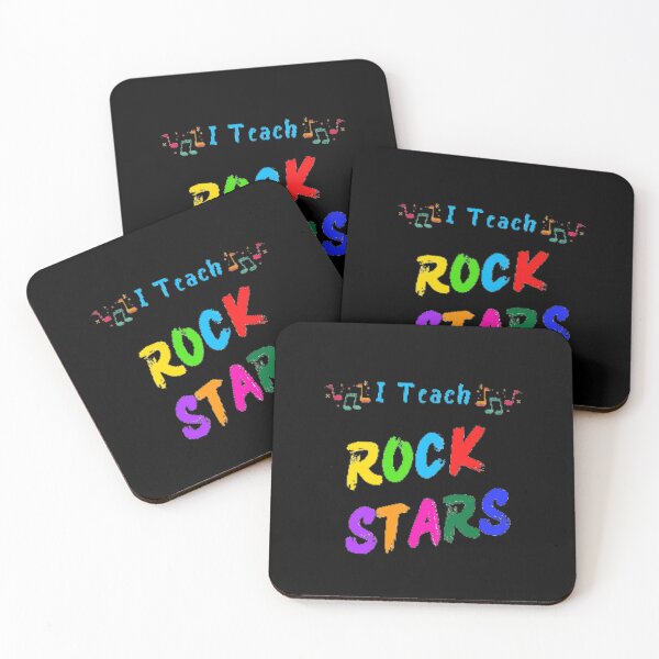 Item preview, I Teach Rock Stars The Best Teacher Blue Design designed and sold by BestTeacher.