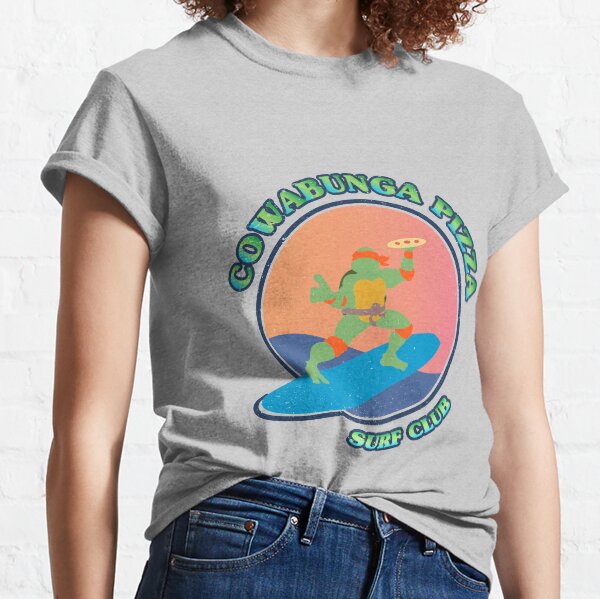 COWABUNGA PIZZA SURF CLUB Camiseta clásica