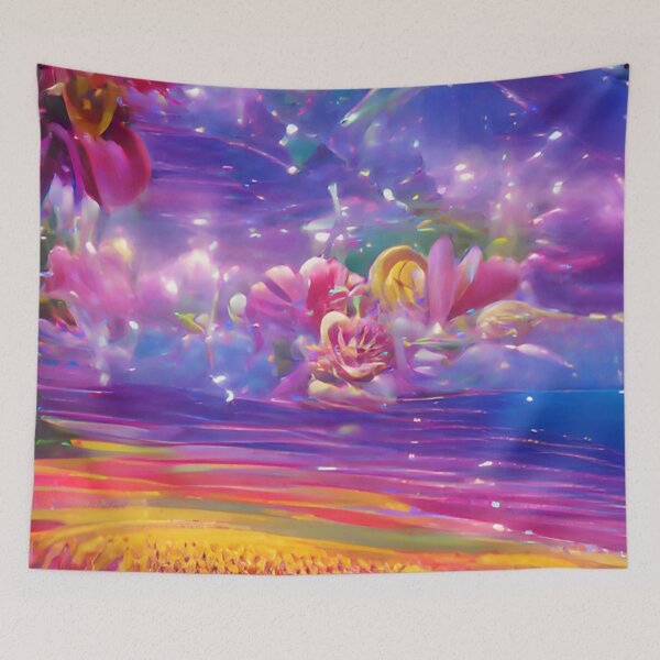 Item preview,  Asthetic Pattern Vibes Fantasy Landscape N7 designed and sold by iziskosmos.