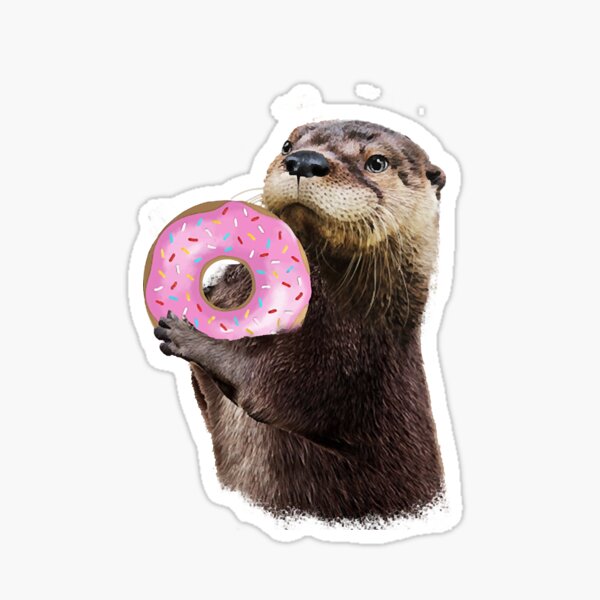Item preview, Otter mit Donut designed and sold by MichaelBr59812.