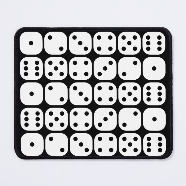 Item preview, Black and White Dice Pattern designed and sold by BeJolley.
