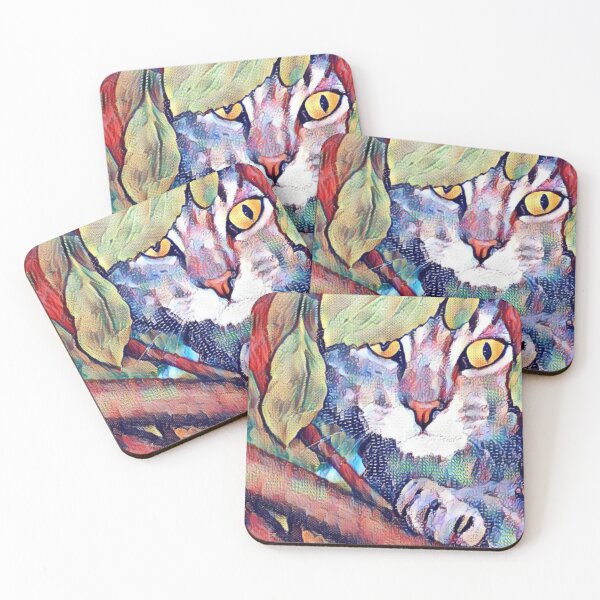 Item preview, Grey Tabby Cat up in the Tree designed and sold by rossartstudio.