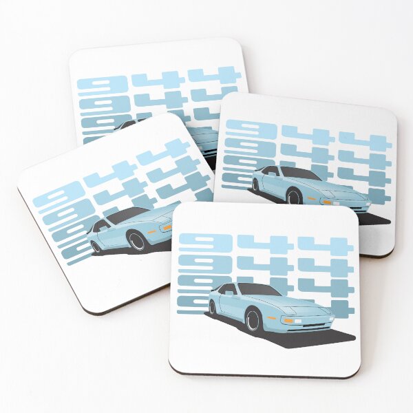 Item preview, 1986 Porsche 944 Light Blue illustration designed and sold by blackdogshop.