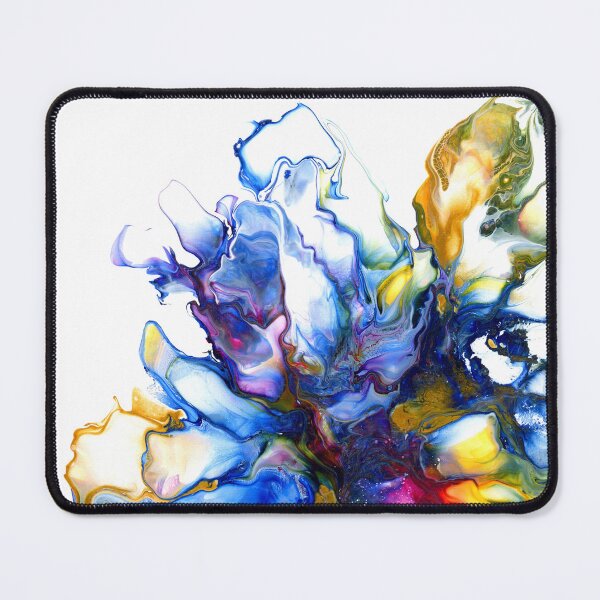 Item preview, Bright Abstract Fluid Art Blue tones designed and sold by ZoeChapman.