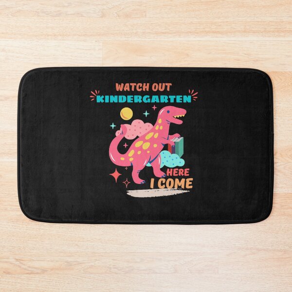 Item preview, watch out kindergarten here i come dinosaurs - Back to School designed and sold by Rainbow Designs.
