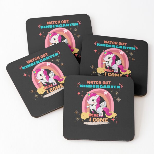 Item preview, Watch Out Kindergarten Here I Come Unicorn - Back to School designed and sold by Rainbow Designs.
