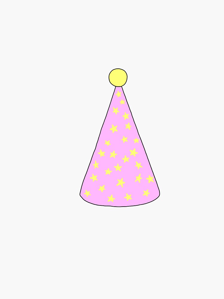 "Birthday Hat" Sticker for Sale by Scrapbookpower Redbubble
