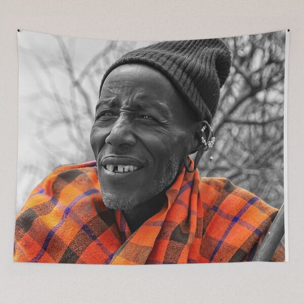 Item preview, Maasai Chieftain in Selective Color designed and sold by Kay Brewer.