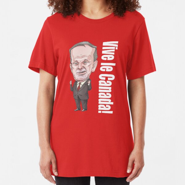 Jean Chretien "Vive le Canada!" Slim Fit T-Shirt