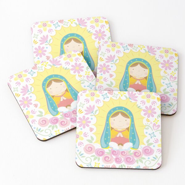 Item preview, Virgencita de Guadalupe cute and colorful illustration designed and sold by MadreMia.