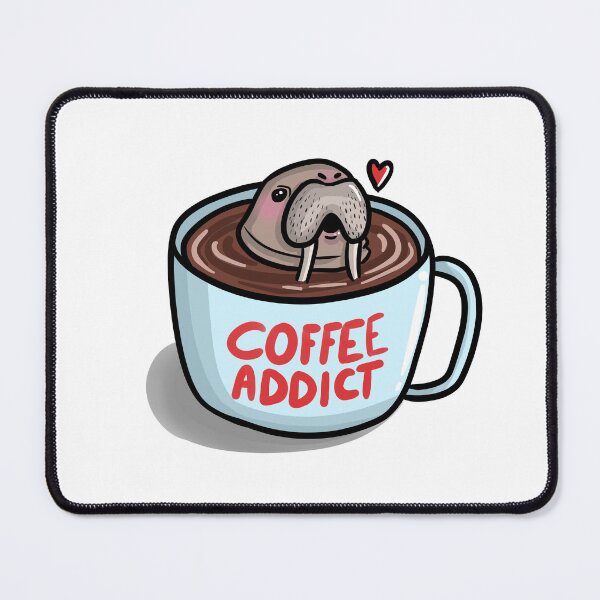 Item preview, Coffee Addict Walrus designed and sold by lordmooh.