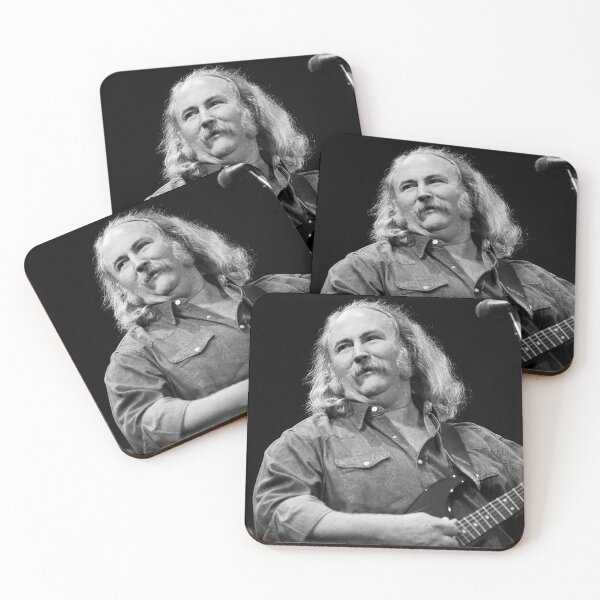 Item preview, David Crosby - CSN - BW Photograph designed and sold by ConcertImages.