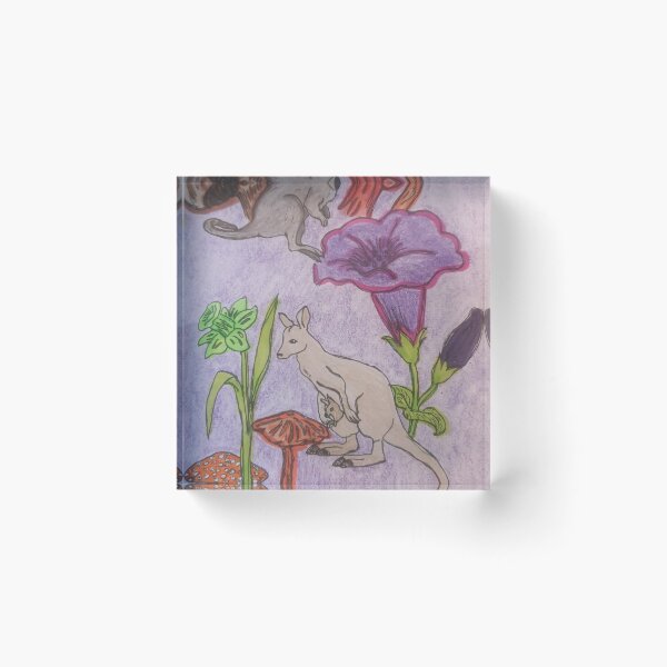 Item preview, Wallabies and flowers  designed and sold by kiera-maree.