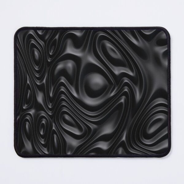Item preview, Black liquid wave abstract designed and sold by AI ART Studio.