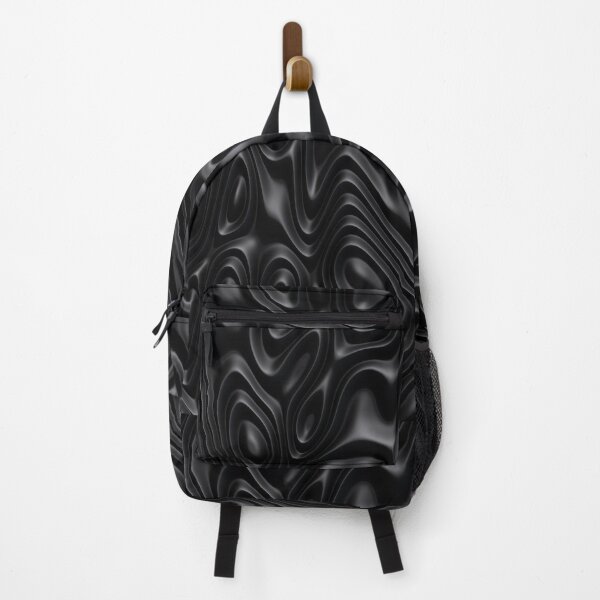 Item preview, Black liquid wave abstract designed and sold by AI ART Studio.
