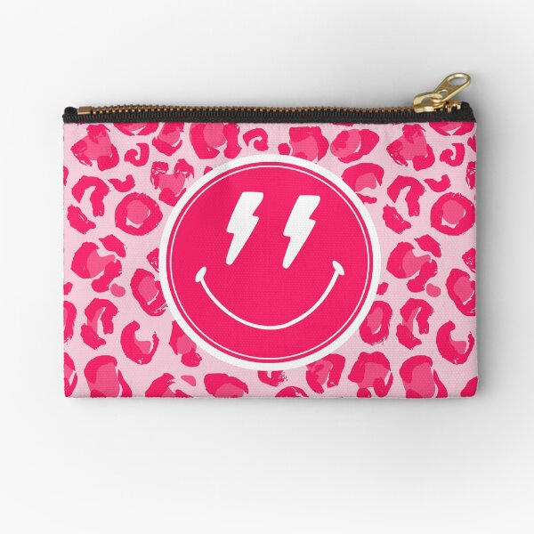 Vista previa del artículo con la obra «Útiles escolares de muy buen gusto, Preppy, Estética, Rosa, Estampado de leopardo, Sonrisa, Preppy», diseñado y vendido por Inspired Life Creative.