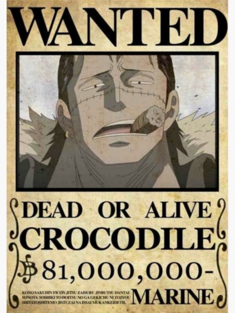 Crocodile Wanted Poster Classic T Shirt Sticker For Sale By