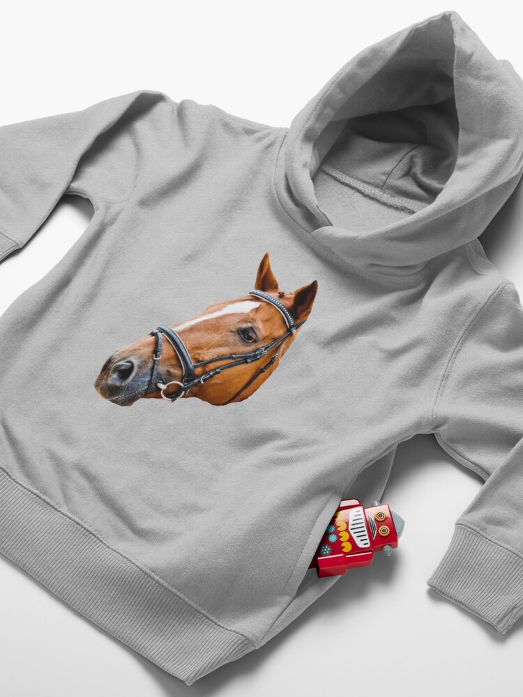 Alternate view of Horse Silhouette - Finch Toddler Pullover Hoodie