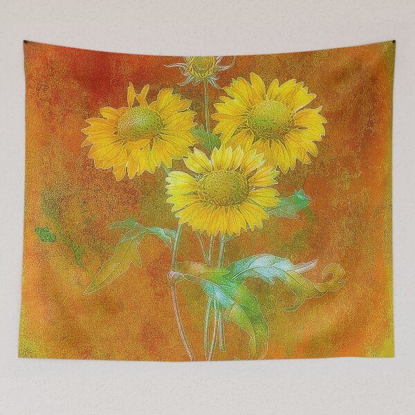 Item preview, Soft painted sunflowers designed and sold by ibelieveimages.