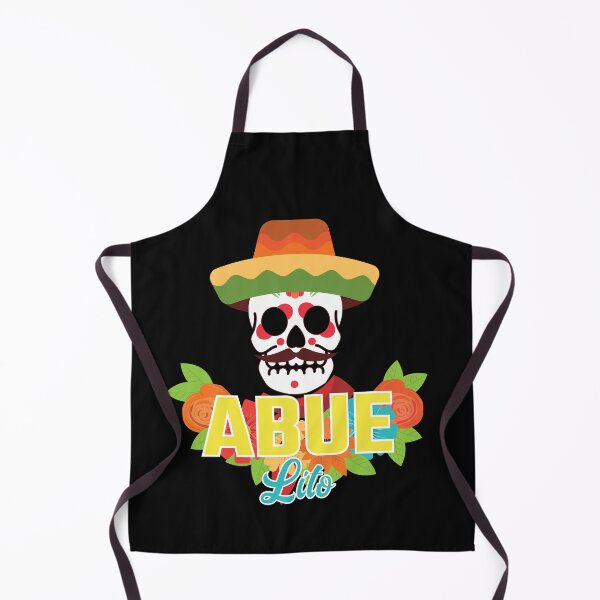 Aperçu de l'œuvre Calavera mexicain mignon avec des fleurs disant Abuelito créée et vendue par Med ing.