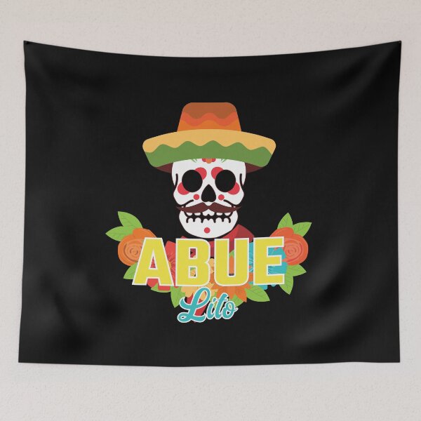 Item preview, Cute Mexican Calavera With Flowers Saying Abuelito designed and sold by Med ing.