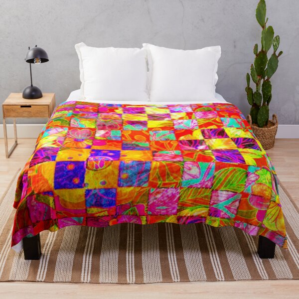 Item preview, Bohemian checkered floral designed and sold by ibelieveimages.