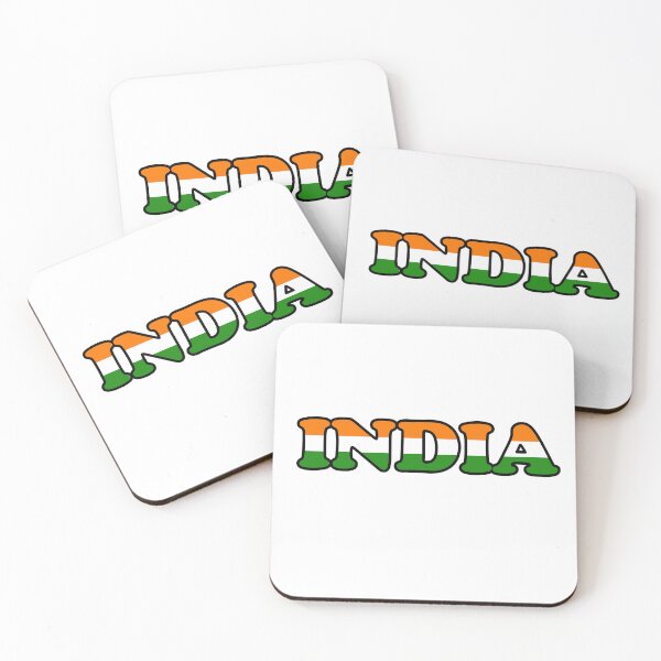 Item preview, INDIA FLAG COLOUR TEXT  designed and sold by UJ7777.