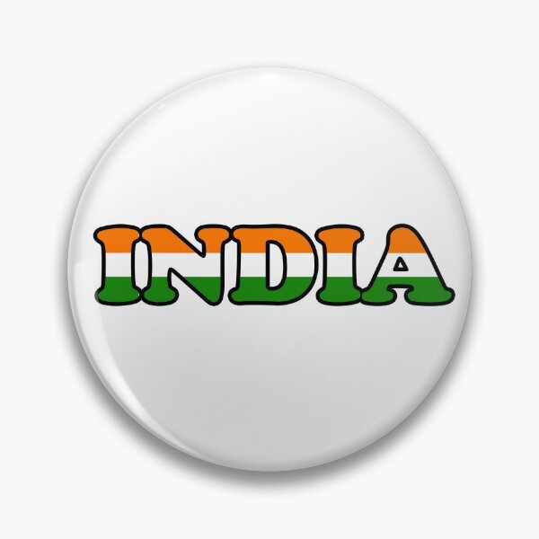 Item preview, INDIA FLAG COLOUR TEXT  designed and sold by UJ7777.