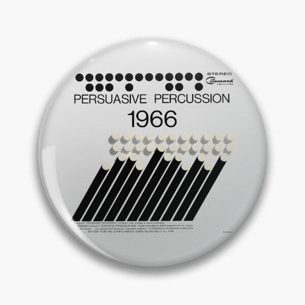 Item preview, PERSUASIVE PERCUSSION 1966 - RECORD SLEEVE designed and sold by ThrowbackAds.