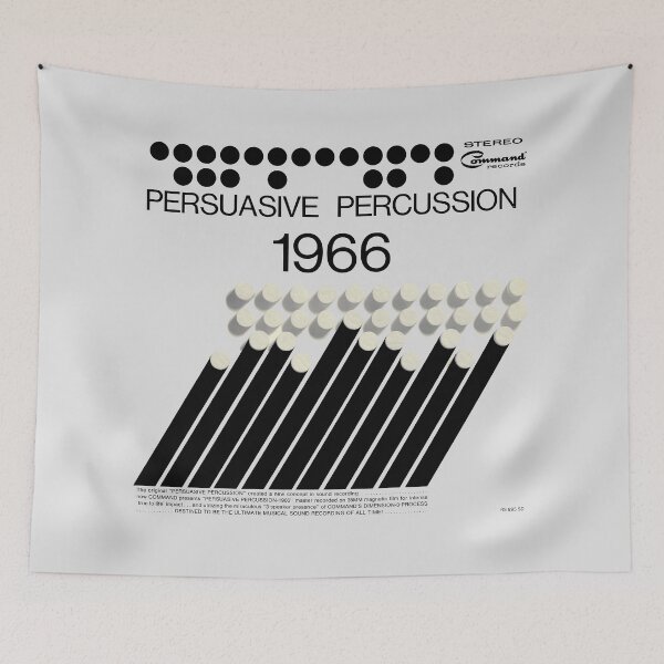 Item preview, PERSUASIVE PERCUSSION 1966 - RECORD SLEEVE designed and sold by ThrowbackAds.