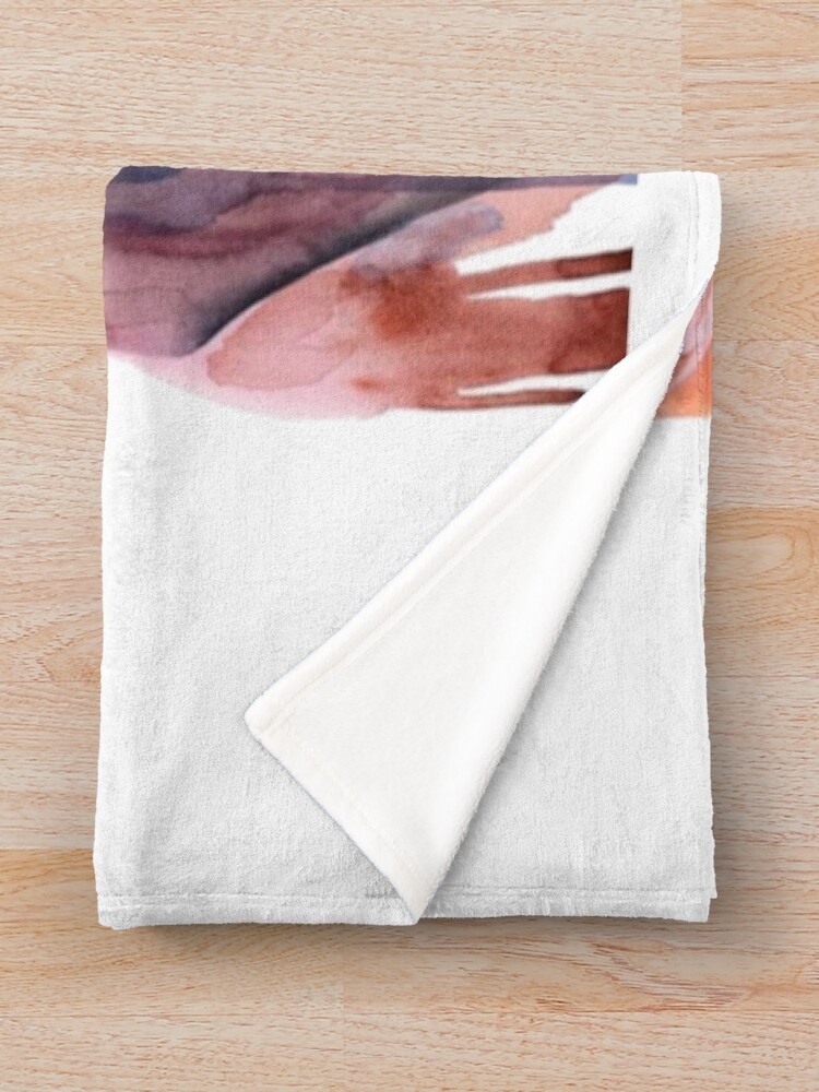 Alternate view of Horse Silhouette - Finch Throw Blanket
