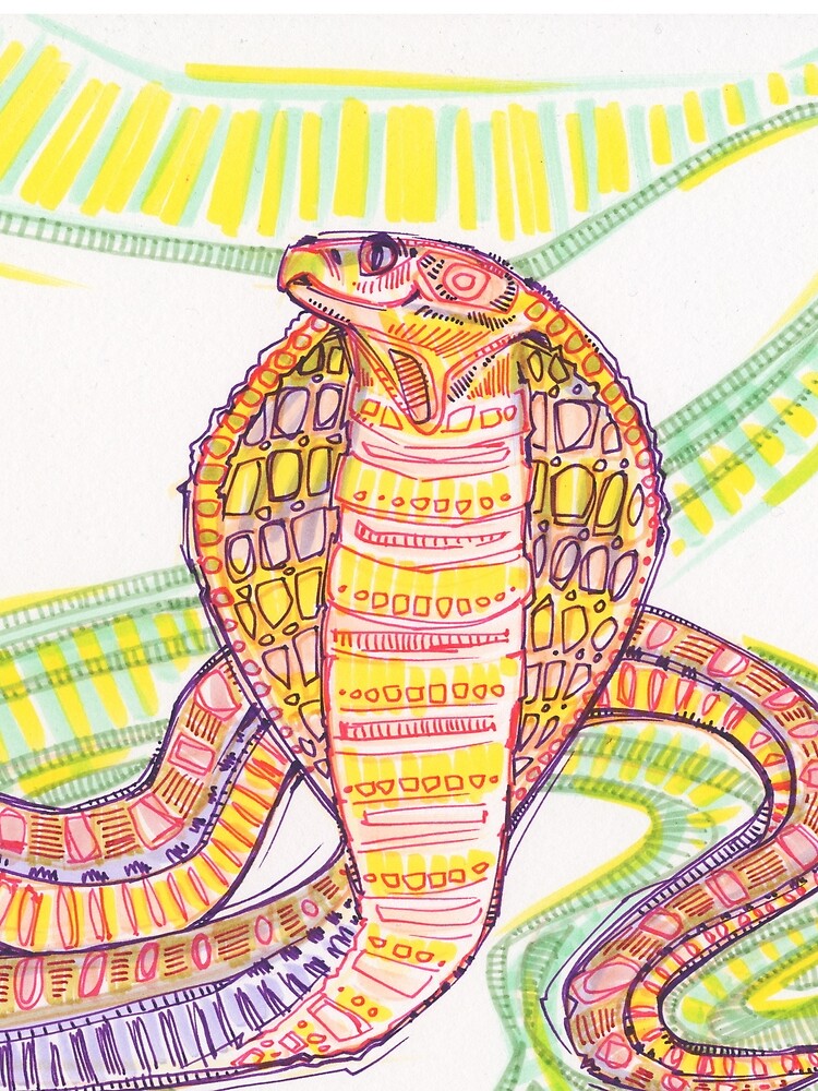 Cobra Drawing - 2017 by gwennpaints