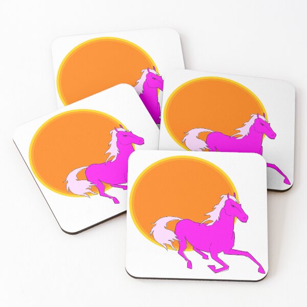 Item preview, Pink Horse In Sunset designed and sold by MyTshirtArt.
