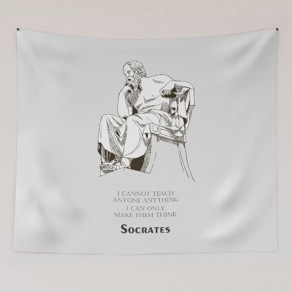Item preview, Quote - I cannot teach anyone anything. I can only make them think.- Stoicism - Socrates designed and sold by ArcFoundationCo.