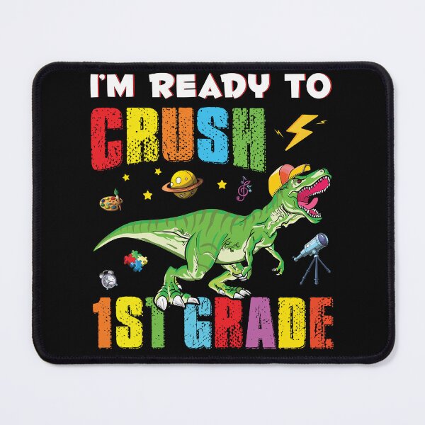 Item preview, I'm Ready To Crush 1st Grade Shirt Funny T rex Dinosaur Kids designed and sold by CREATIVE-TEE.