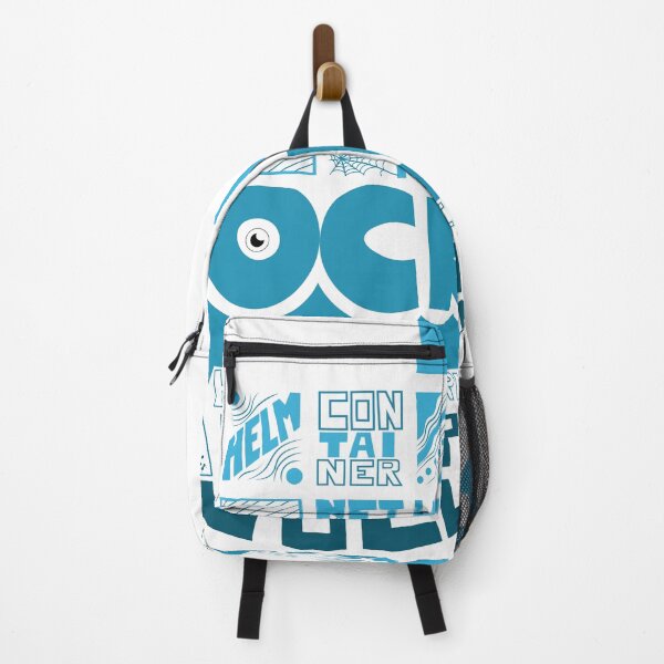 Item preview, Docker Logo Text Portrait: Artistic Tribute for Tech Enthusiasts designed and sold by theMutesIdea.