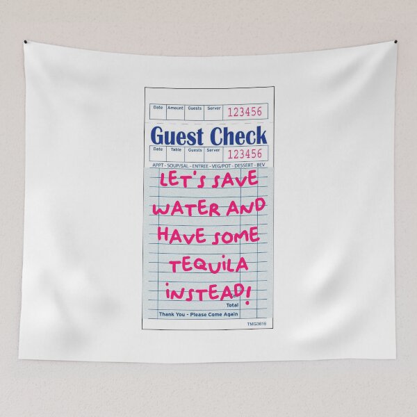 Item preview, LETS DRINK TEQUILA GUEST CHECK designed and sold by abbymoriartyy.