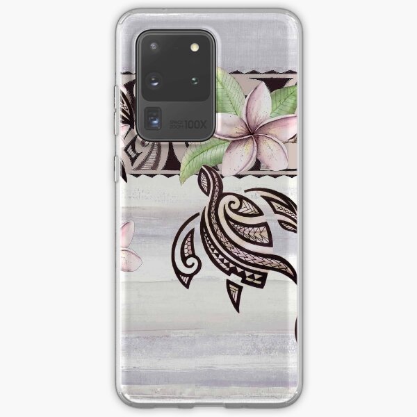 Item preview, Hawaiian Tapa Border: Plumeria and  Honu designed and sold by J Marielle Designs.