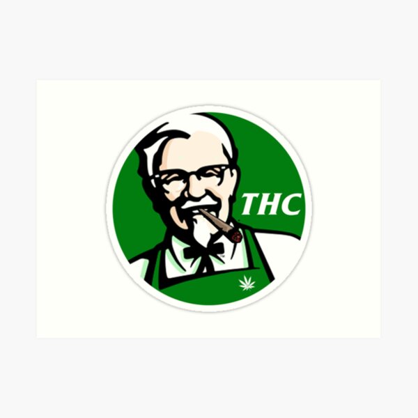 KFC PARODY THC Weed. Art Print