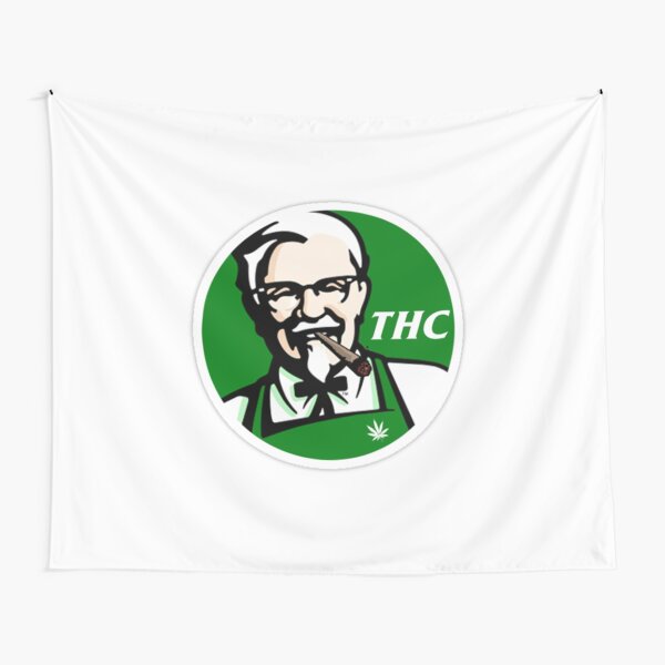 KFC PARODY THC Weed. Tela decorativa