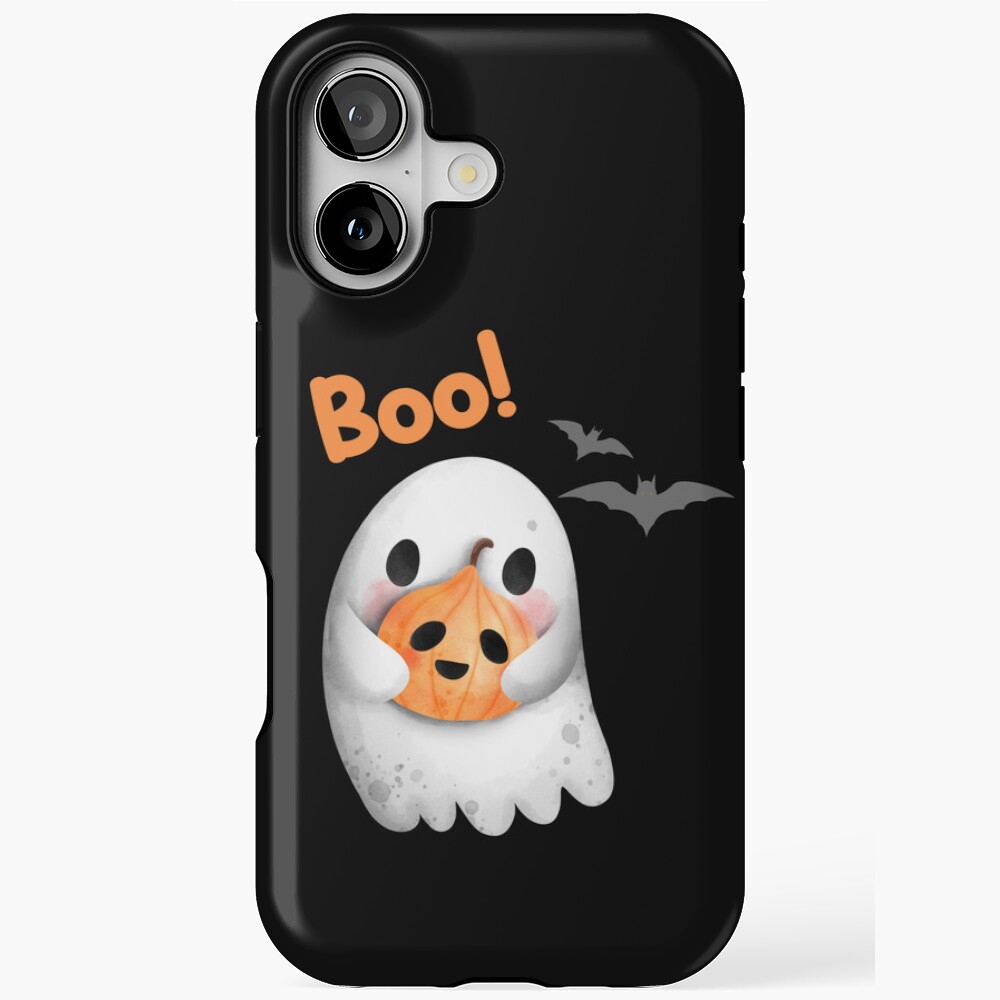 3D Ghost Halloween Phone Case - Cute And Spooky - IPhone 16 Pro - View #7