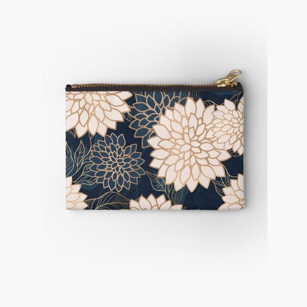 Artikelvorschau, Floral Aesthetic in Navy, Blue, Ivory and Gold entworfen und verkauft von meggydesigns.