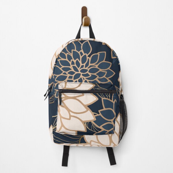 Artikelvorschau, Floral Aesthetic in Navy, Blue, Ivory and Gold entworfen und verkauft von meggydesigns.